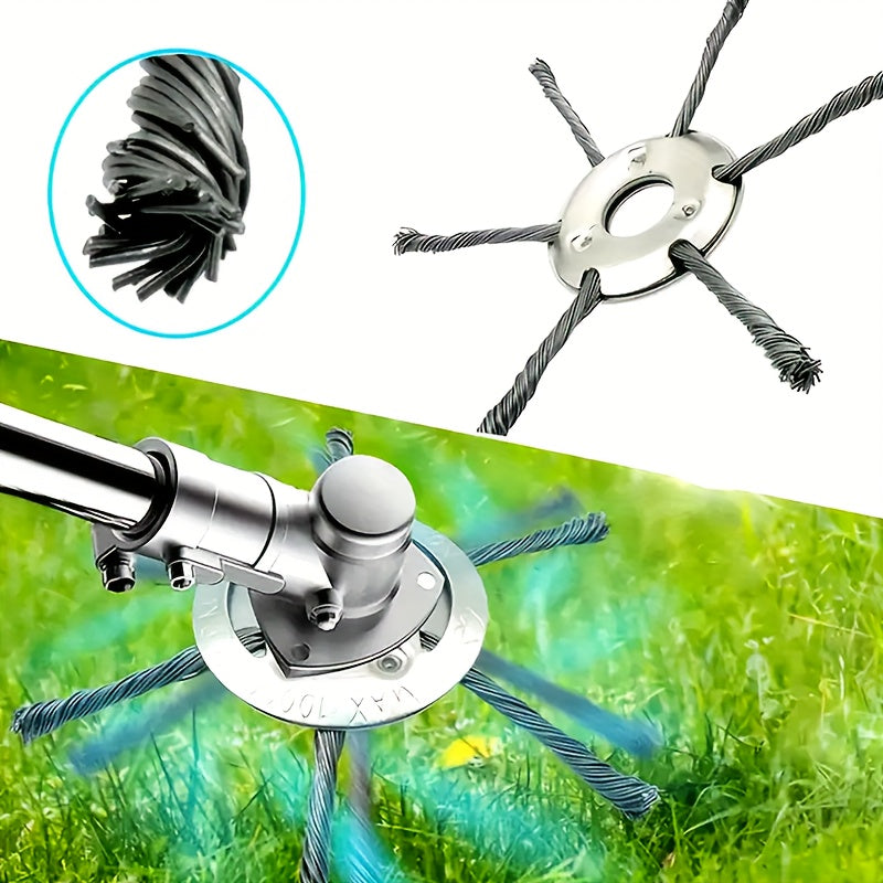 Heavy-Duty 7-Inch Trimming Blade - with Sharp Metal Blades for Lawn, Garden, Driveway, And Commercial/Residential Use - Compatible with Electric Weed Cutters - Ideal for Professionals And Homeowners - Durable Metal Construction, Garden Maintenance