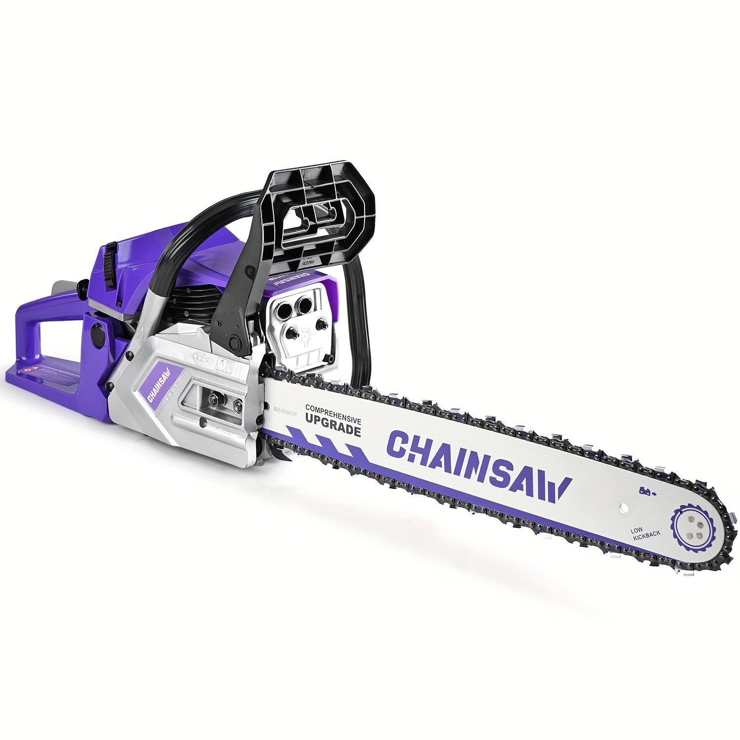 62CC Gas Chainsaw, 20 Inch Guide Bar, Compatible With 18-22 Inch Bar, Powerful 2-Stroke Engine, Anti-Vibration Handle, Complete Accessories, Efficient Wood Cutting, Low Noise Safe Operation For Logging, Ranch & Professional Farm Work, Ideal Gift