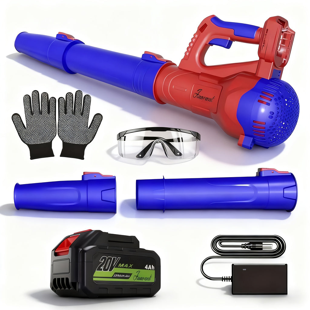 High-Power Cordless Leaf Blower 580 CFM/ 160 MPH Airflow 6-Speed Adjustable Extension Nozzle Ergonomic Non-Slip Handle Lightweight Design Ideal For Lawn Care And Yard Cleanup The Perfect Gift Choice