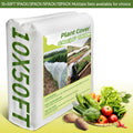 1/3/5/10pcs 10x50ft Plant Covers, Freeze Protection Frost Cloth for Winter, 0.9oz/yd² Reusable Frost Blankets for Floating Plants, Row Covers for Outdoor Vegetables Season Extension