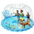 Splash Pad, Sprinkler & Splash Play Mat Toys for Kids Water Toys, Inflatable Wading Pool Extra Large Thicker Summer Outdoor Funny Toys for 3+ Years Old Children Boys & Girls