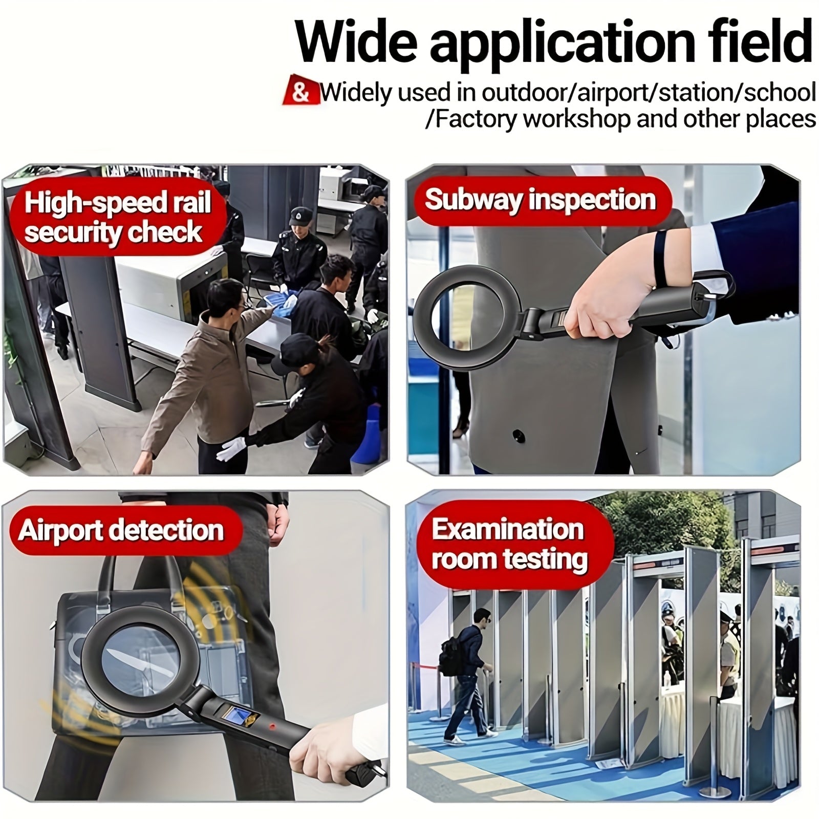 Portable Foldable Metal Detector with LCD Display & 3 Detection Modes - Lightweight ABS & Metal Frame, Coin/Golden/Jewelry Finder for Treasure Hunting, Airport Security, Lawn - for Coin/Golden/Jewelry Artifact Hunting