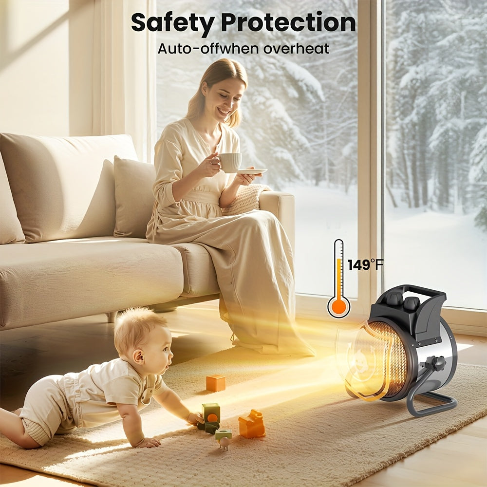 Portable Outdoor Space Heater Fan for Garage, Yard
