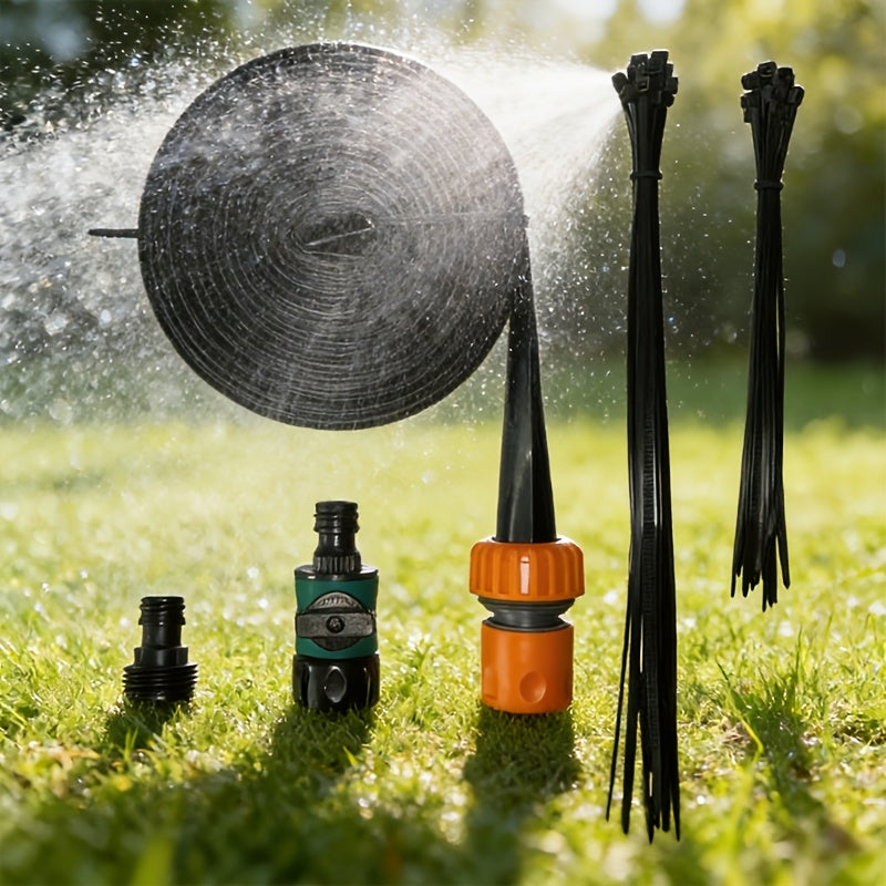 Bungee Jumping Sprinkler, Made Of PVC Material, 472.44 inch Long, With Hose For Water Spraying, Foldable, Portable, Suitable For Outdoor Use In Summer, Applicable To Families, Kindergartens, Playgrounds, Outdoors, A Great Summer Item