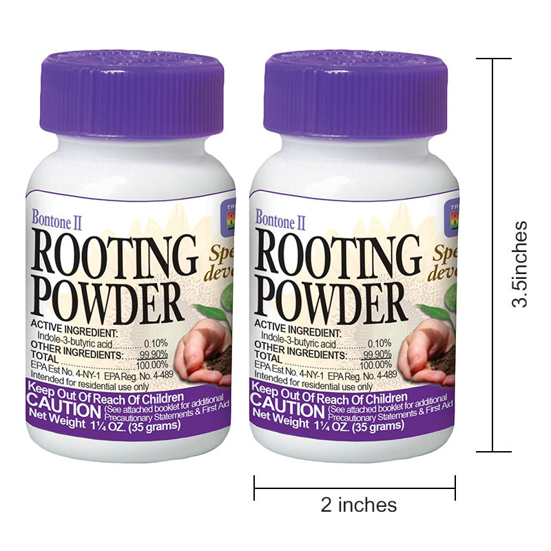 Plant Rooting Powder 2 PACK, Root Hormone Growth Aid for Fast Rooting of Cuttings, Ideal for Vegetables, Fruits, Shrubs, Indoor Plants, Outdoor Trees, Cloning and Propagation Projects
