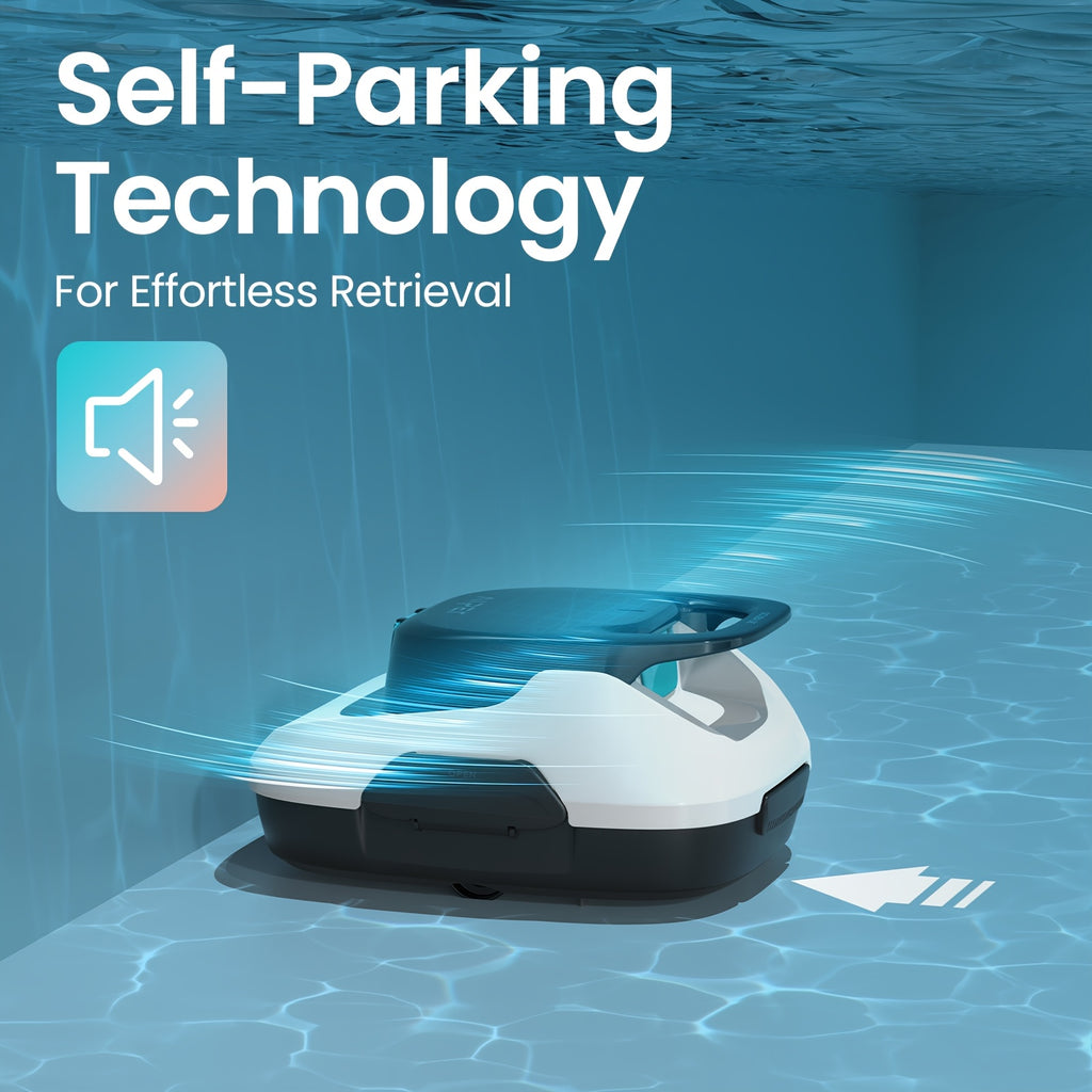 Refurbished AIPER Pool Cleaner Robot for Above Ground Flat Pools Up to 860 Sq.ft Cordless Pool Cleaner with 90-Min Runtime, Smart Self-Parking, Lightweight, Pool Vacuum Scuba SE
