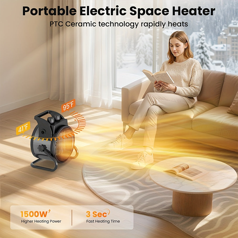 Portable Outdoor Space Heater Fan for Garage, Yard