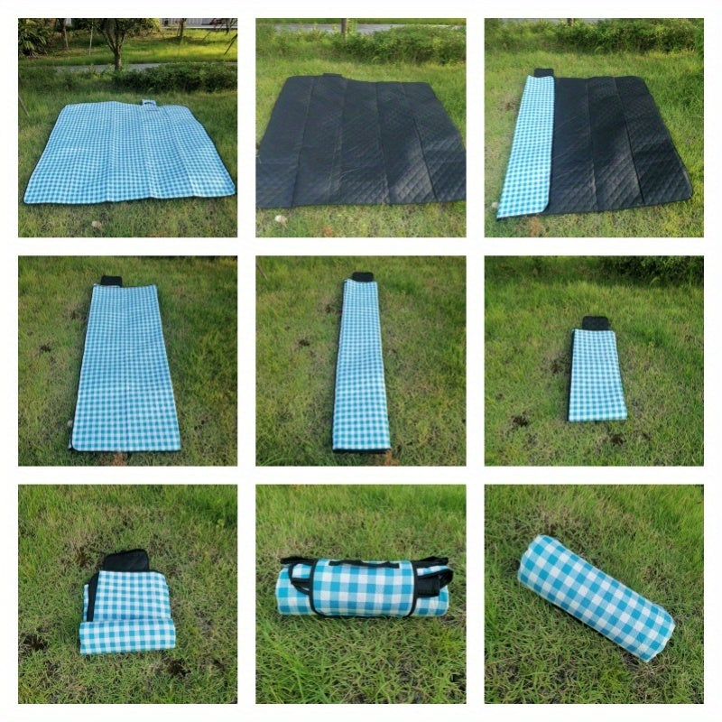 Beach Blanket Waterproof Sand Resistant, 80' X 80' Super Large, Soft And Sturdy, Light And Portable, Great for Beach Vacation, Family Park Picnic, Travel Camping, Outdoor Gift Non-Food Direct Contact