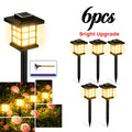 24 Solar Outdoor Lights, IP55, 700mA Solar Footpath Lights, 10 Hours Long-lasting LED Landscape Lighting Outdoor Solar Pathway Lights, Suitable for Gardens, Courtyards, Landscapes And Driveways, Available 6/12