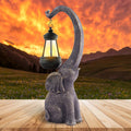 1/2pcs Solar Elephant Statue, Outdoor Garden Crafts For Elephant Statues, Art Decorations With Solar LED Lights, Garden Greening Garden Sculptures, Used For Courtyard Lawn Home Decoration