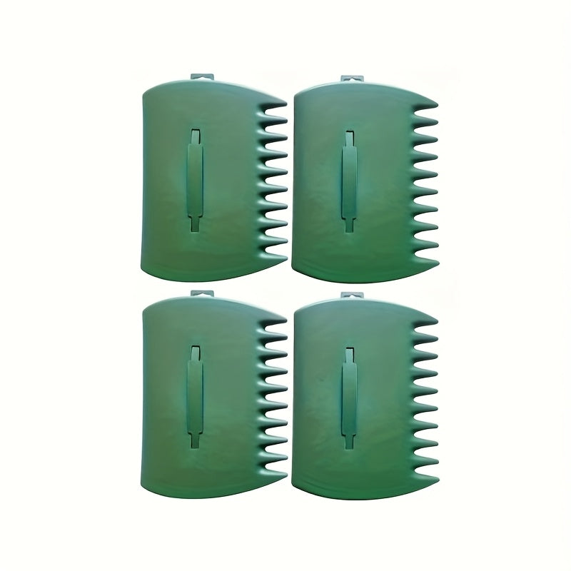 [Durable Garden Scoops] 2set/4pcs Leaf Scoops Hand Rakes And Collectors - Durable Large Plastic Garden Grabbers for Picking Up Leaves, Grass, Yard Cleanup | Easy-to-Use Gardening Hand Tools Set AvailableIn 1set/2pcs
