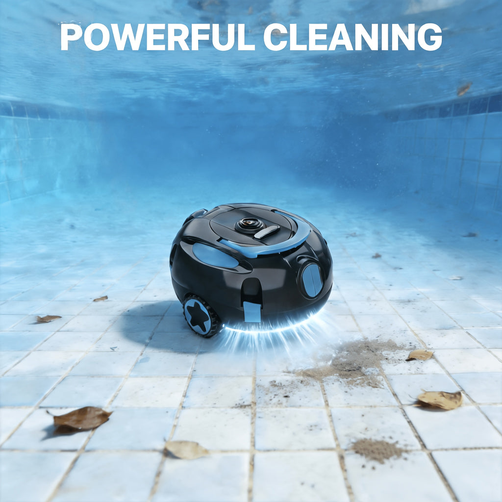 INSE Y10 Cordless Robotic Pool Cleaner, Pool Accessories, Pool Must Haves Automatic Vacuum, 90-Minute Runtime, Waterproof Rating:IPX8,Self-Parking, Lightweight, Ideal for Flat Above/In-Ground Pool Up to 65 Feet/1100 Sq.Ft