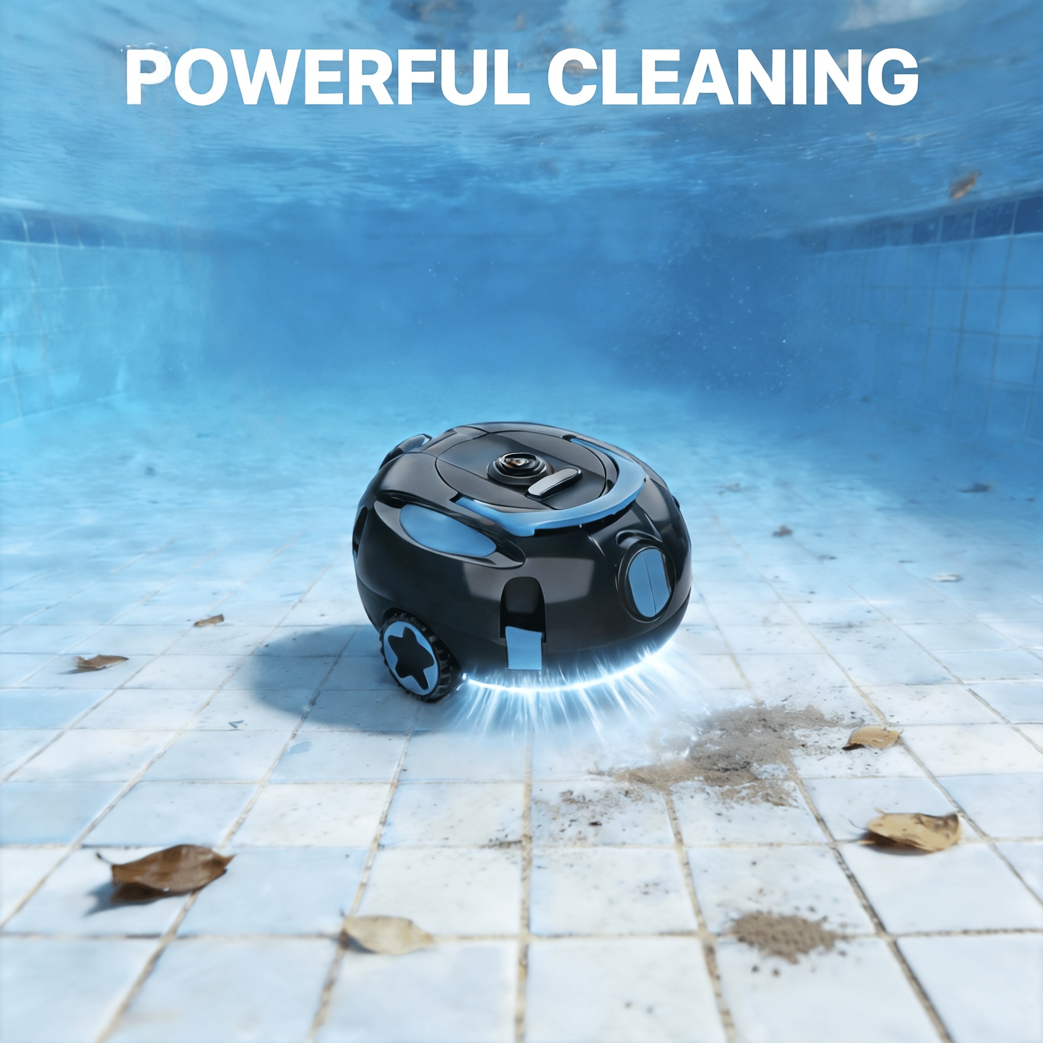 INSE Y10 Cordless Robotic Pool Cleaner, Pool Accessories, Pool Must Haves Automatic Vacuum, 90-Minute Runtime, Waterproof Rating:IPX8,Self-Parking, Lightweight, Ideal for Flat Above/In-Ground Pool Up to 65 Feet/1100 Sq.Ft