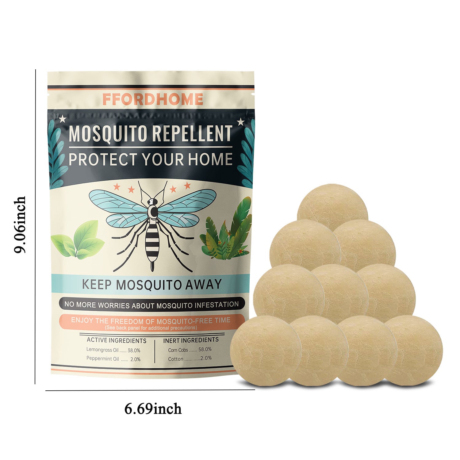 Mosquito Repellent for Patio, Indoor Mosquito Repellent Sachet, Mosquito Control for Garage, Outdoor Yard Mosquito Spray, Mosquito Repellent for Room, Travel Mosquito Repellent –  Must-Have Summer Mosquito Repellent