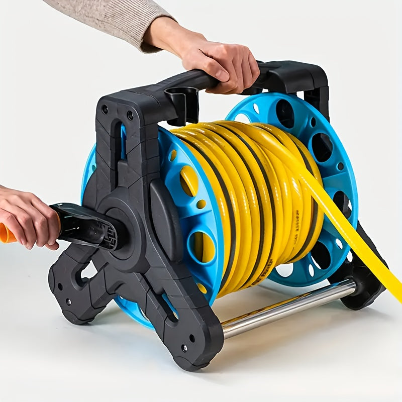 1pc Water Hose Reel Cart, Up to 115 Feet Length Water Hose, Portable Hose Holder, Outdoor Metal Garden Hose Reel, Colorful Box Packaging Can Be a Gift to Family And Friends