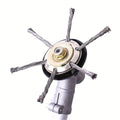 Durable Grass Trimmer Head for Lawn Mowers, Featuring a Wire Brush Head with Knotted Wire, 24.5Mm, Designed As a Replacement Tool for Brush Cutter Attachments