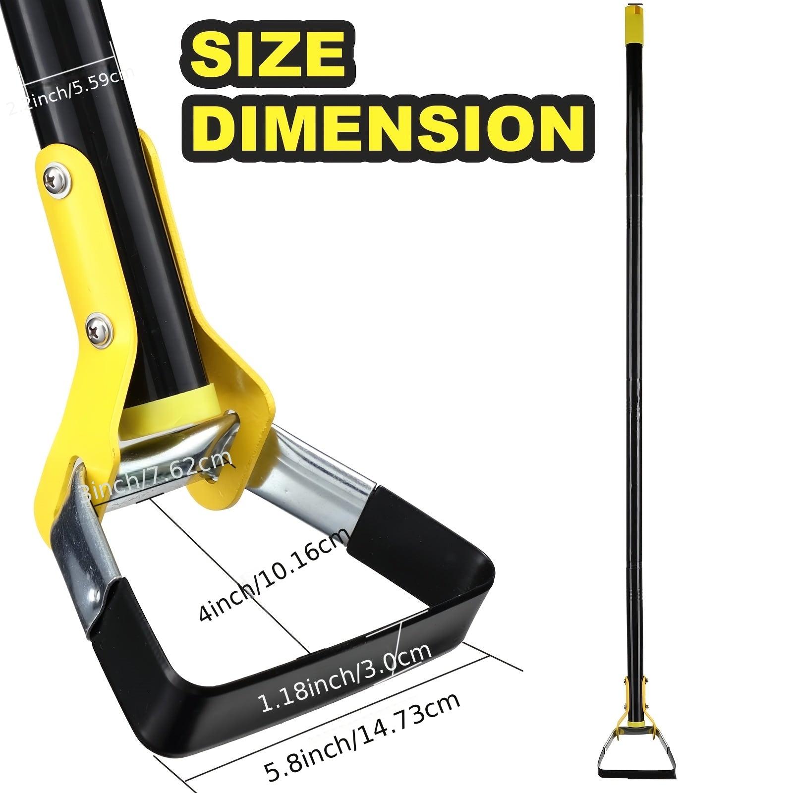 Hoe Garden Tool -Scuffle Garden Hoes for Weeding Gardening Long Handle Heavy Duty - Adjustable Weeding Loop Stirrup Hoe