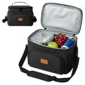 3.05 Gallons Large Capacity Picnic Bag, Non-Food Contact Women'S Insulated Lunch Bag, Reusable Handheld Cooler Bag, Portable Multifunctional Crossbody Bag with Adjustable Shoulder Strap, Thickened Wear-Resistant Fabric And PEVA Lining