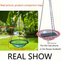 Elegant Hanging Bird Feeder with Chain - Durable PVC, Ideal for Outdoor Gardens & Balconies, Attracts Various Bird Species with Water-Filled Basin, Bird Feeders for Outside