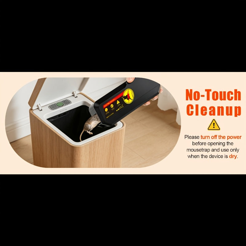 AZDELE Electric Mouse Trap, Suitable for Indoor And Outdoor Use, Reusable, 2800V Instantly Kilmice, Effectively Controls Pests, And Provides Quick Extermination. Suitable for Homes, Living Rooms, Kitchens, Garages, Yards, Etc.