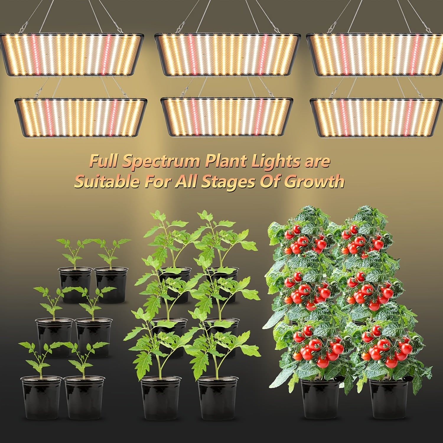 Grow Light, (2-Pack) LED Grow Lights For Indoor Plants Full Spectrum Plant Growing Lamps For Seedling Veg And Bloom 200W
