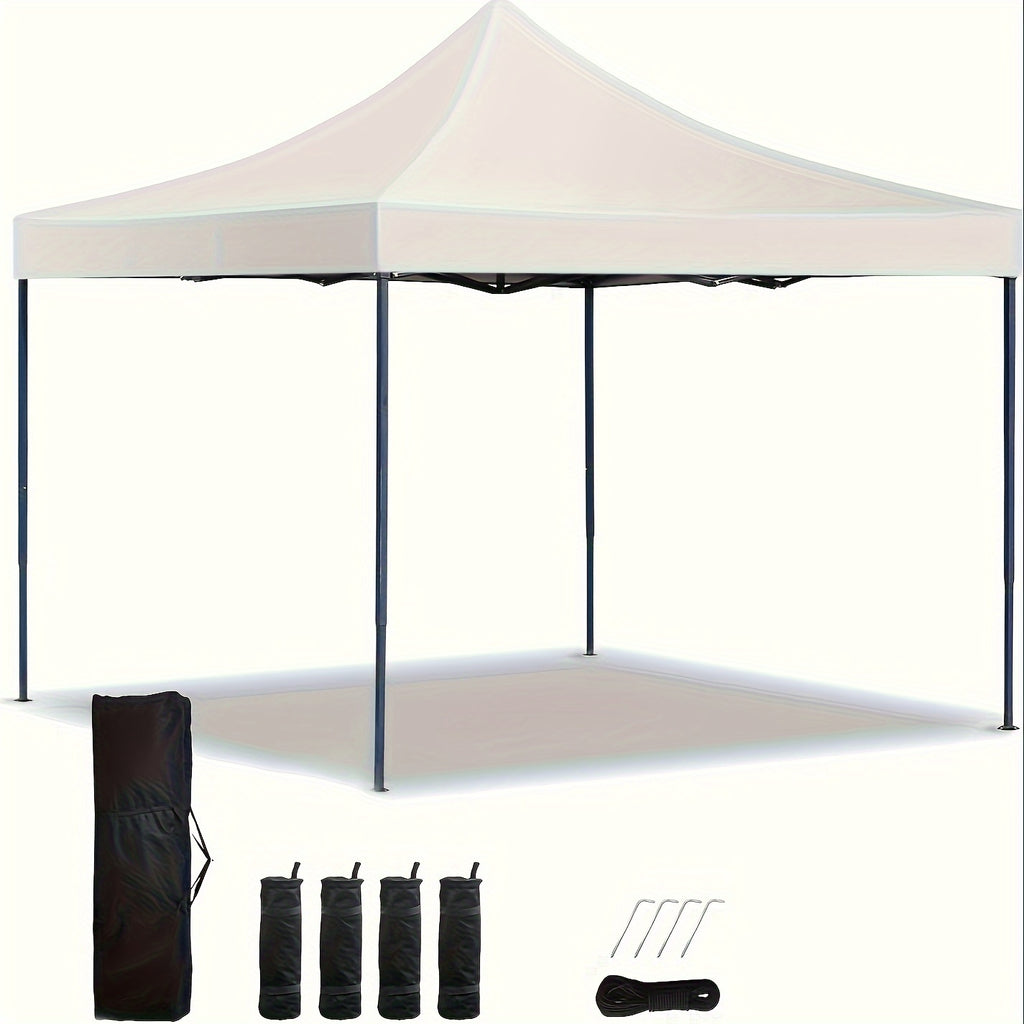 Pop Up Canopy, Commercial Instant Shelter Tent, Portable Folding Ez Up Canopy with 4 Sand Bags, Heavy Duty Waterproof Patio Event Tent for Outdoor Wedding, Camping, Beach