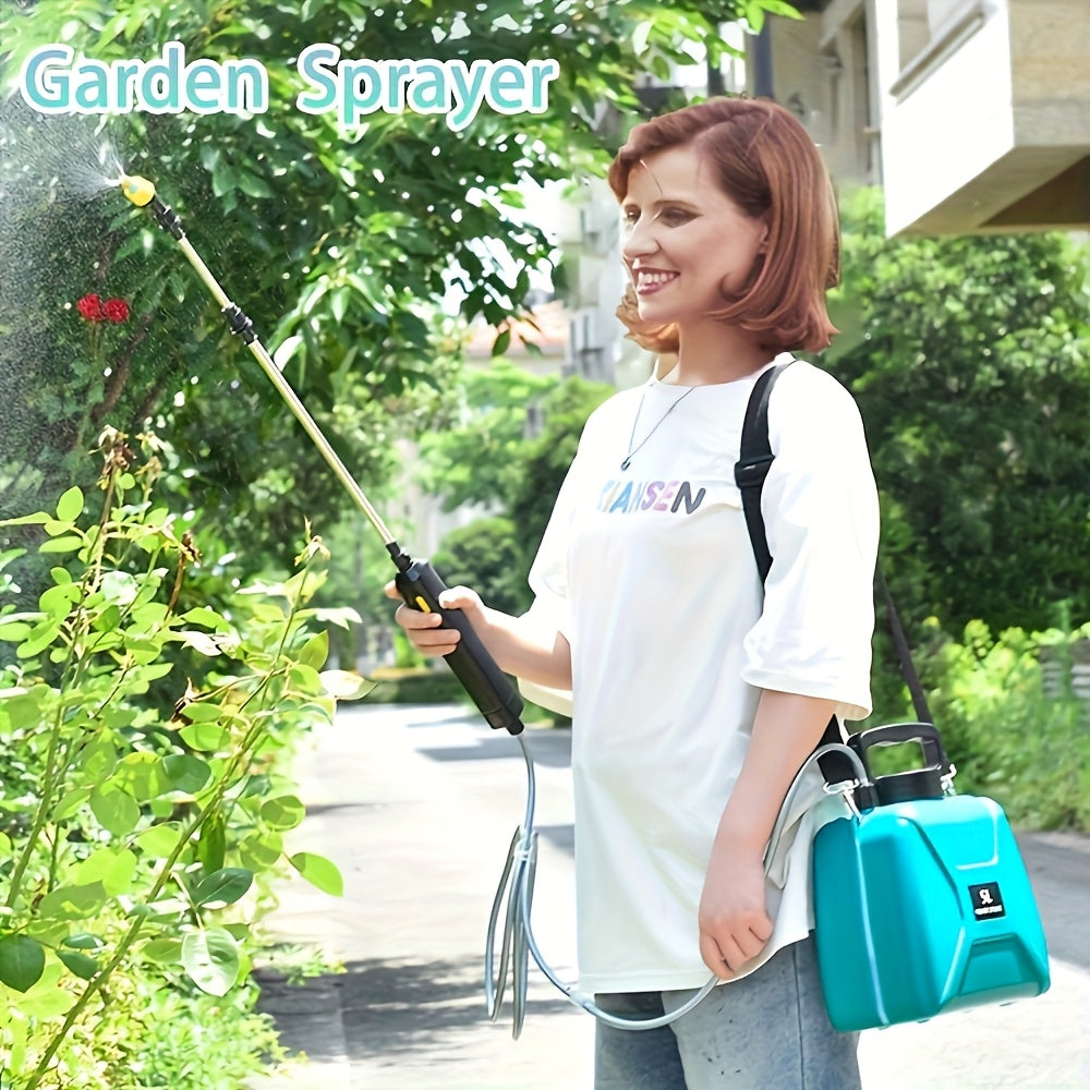 1.32gal Electric Sprayer, High-Performance Electric Sprayer Featuring 3 Mist Nozzles, Extendable Wand, Garden Sprayer Equipped with Adjustable Shoulder Strap for Lawn, Garden, And Cleaning Tasks