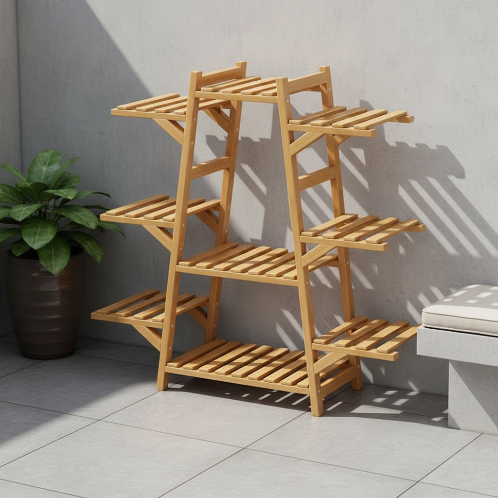 1pc Balcony Flower Rack Storage Rack Indoor Succulent Climbing Flower Rack Plant Planter Rack Modern Living Room Floor Stand Multi-Layer Storage Rack