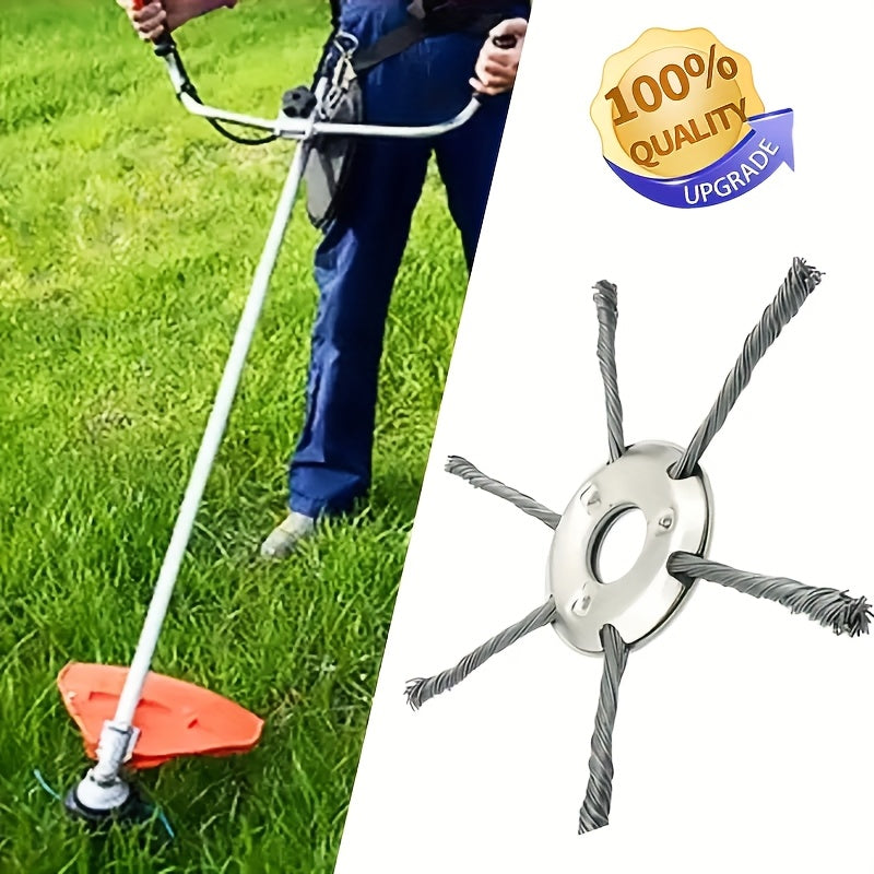 Heavy-Duty 7-Inch Trimming Blade - with Sharp Metal Blades for Lawn, Garden, Driveway, And Commercial/Residential Use - Compatible with Electric Weed Cutters - Ideal for Professionals And Homeowners - Durable Metal Construction, Garden Maintenance