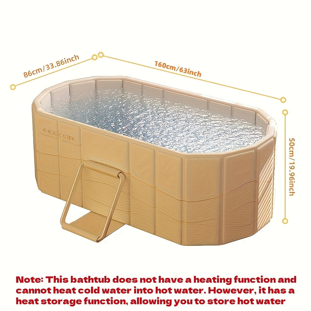 Portable Hot Tub for Home Gym, Quick Setup. Portable Hot Tub - No Installation Required, Foldable Storage, Dual Drainage Design - Ideal Christmas Gift