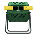 Tumbling Composter with Two Chambers, 43 Gallons, Suitable for Kitchen Scraps, Garden Debris, Patio Waste, And Yard Leaves