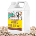 1 Gallon of Strong Liquid Mulch Adhesive - Safe And Fast-Drying Landscape Glue, Suitable for Pea Gravel, Pine Straw, Rocks & Concrete - Weed-Resistant Binder, Driveway Stabilizer, Durable for Outdoor Use | 1 Gallon | 72 Oz | 36 Oz