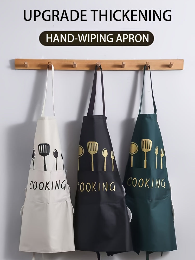 Set of 2 Aprons with Pockets, Water And Oil Repellent, Adjustable Smudge Resistant Chef'S Apron for Cooking, Baking, Gardening, Painting - 28.3" X 25.5"