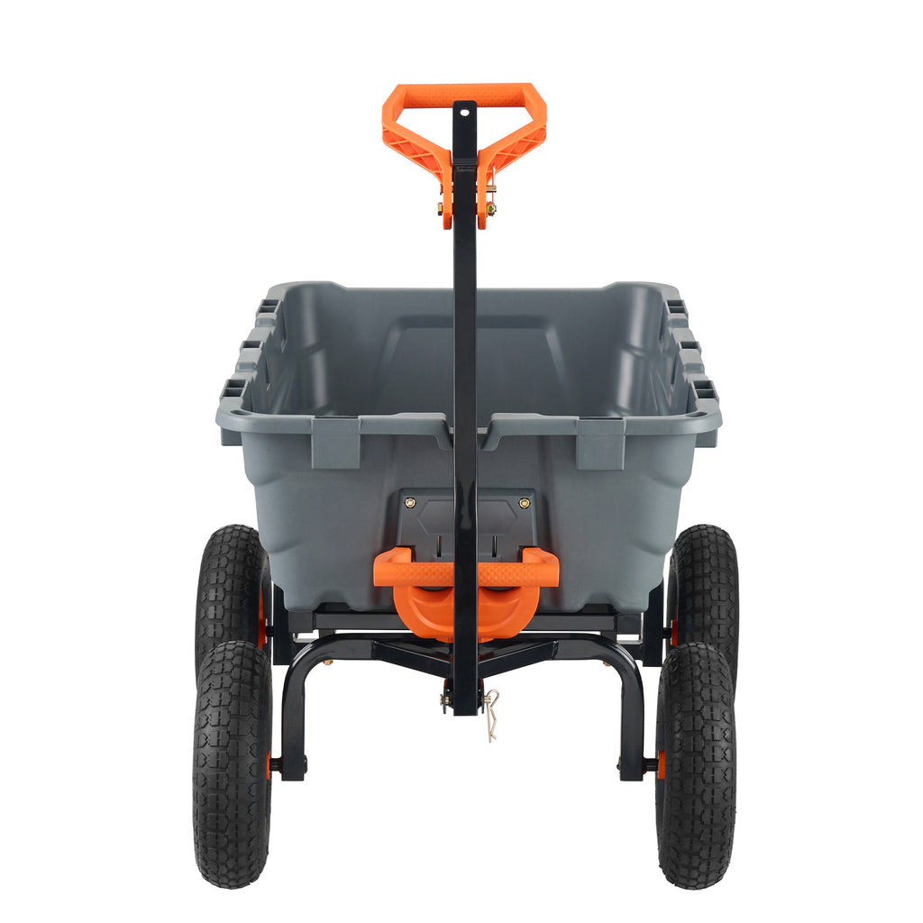 VEVOR Poly Garden Dump Cart Heavy-duty Yard Carts and Wagons 6.48 cu.ft 1200 lbs