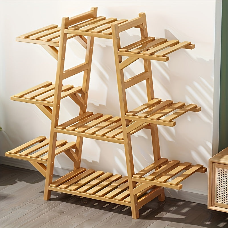 1pc Balcony Flower Rack Storage Rack Indoor Succulent Climbing Flower Rack Plant Planter Rack Modern Living Room Floor Stand Multi-Layer Storage Rack
