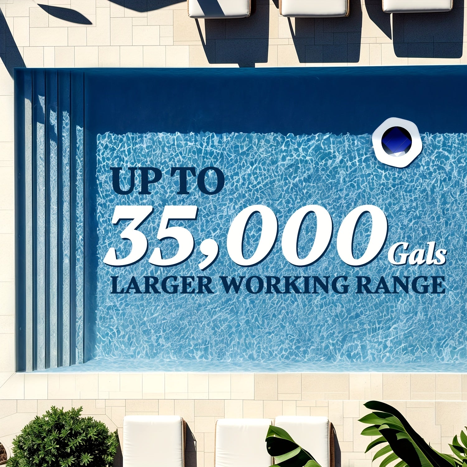 Solar Pool Ionizer, 85% Less Chlorine, Floating Water Cleaner, High Efficiency, 2 Copper Rods, 2 Mesh Basket, 2 Cathodes, Compatible with Fresh And Salt Water Pools & Spa, Spa Maintenance, Water Purification, Floating Cleaner, Solarpowered Design, Copper