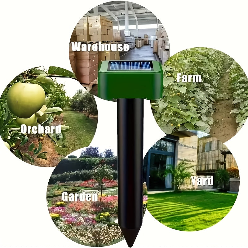 1/4/10pcs Ultrasonic Mouse Repellent Solar Device for Preventing Moles, Ground Squirrels, Field Mice, Lawn Garden Courtyard - to Repel Moles, Rats, Rodents
