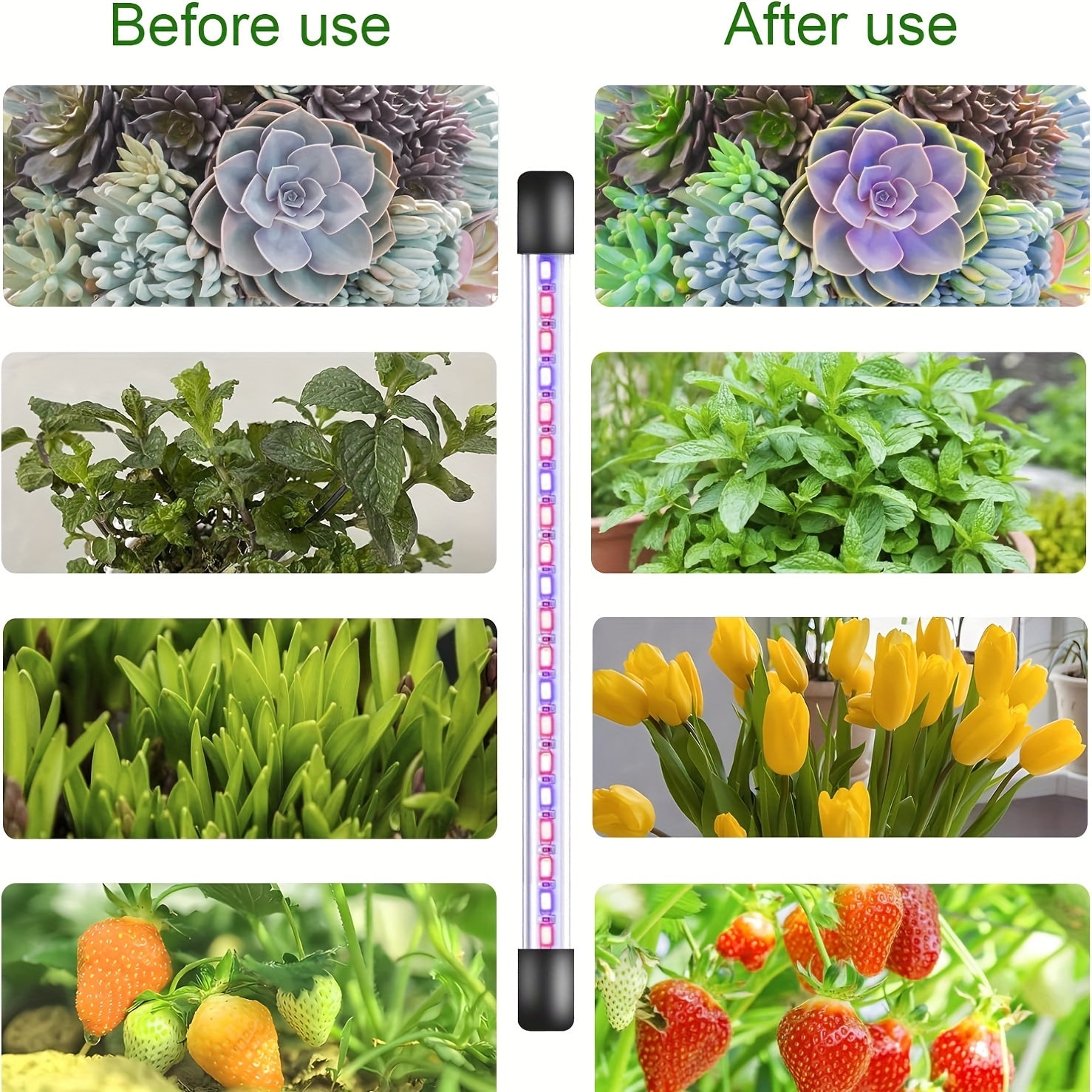 Grow Lights For Indoor Plants, 5 Heads Red Blue White Full Spectrum Plant Light With 29-61" Adjustable Tripod Stand, Indoor Grow Lamp With Remote Control And Auto On/Off Timer Function, Wireless Remote Control, Wired Lights
