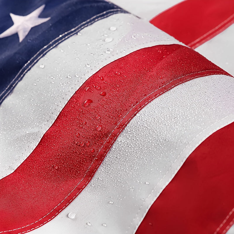 3x5 Feet American Flag | 210D/420D Heavy Duty Nylon, Fade Resistant and, with Embroidered Stars, Sewn Stripes, Brass Grommets, 304 Stainless Steel Hooks - SOTOPOO
