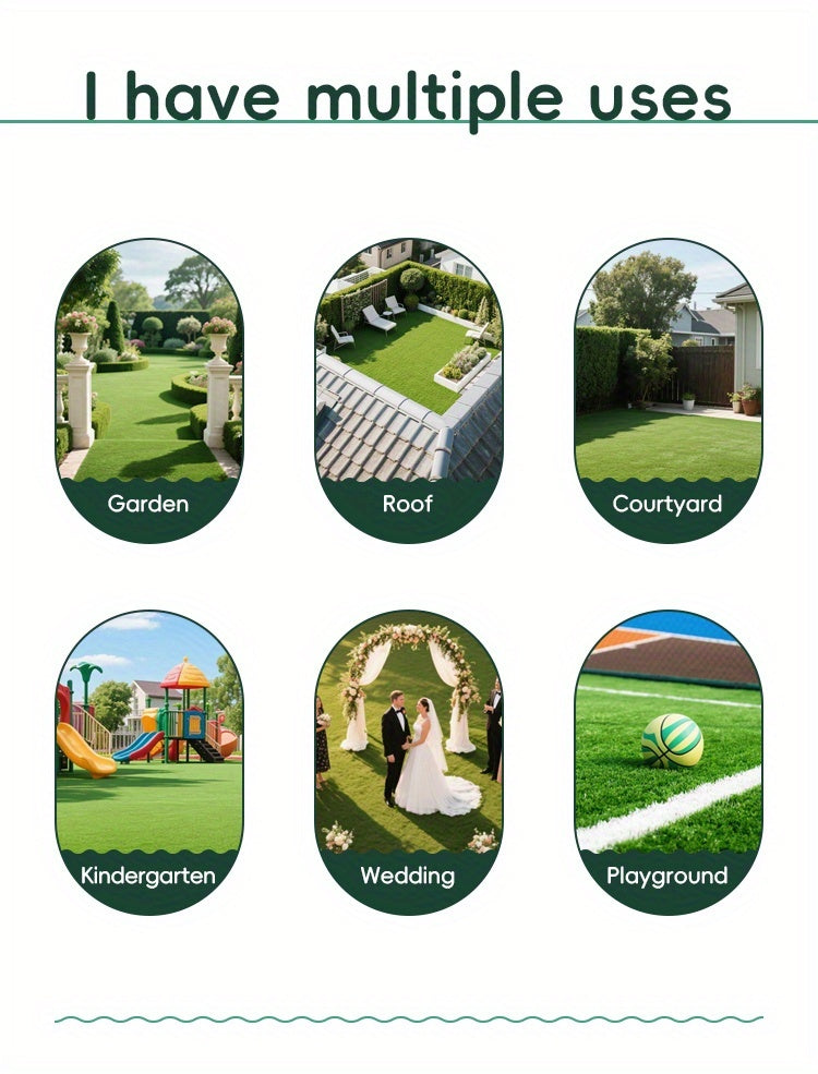 Outdoor Rug-Artificial Turf, Premium Fake Grass Lawn-perfect for Playground Decoration, Gardens, Parties, Outdoor Table Settings, Pet Training, And Backyard Landscaping.