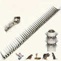 1 Roll of Stainless Steel Anti-Climb Spikes, Guardrail Barbed Wire for Fences, Roofs, Windowsills, Walls, Barns, Animal Deterrent, Pipe and Hole Climbing Prevention Nails