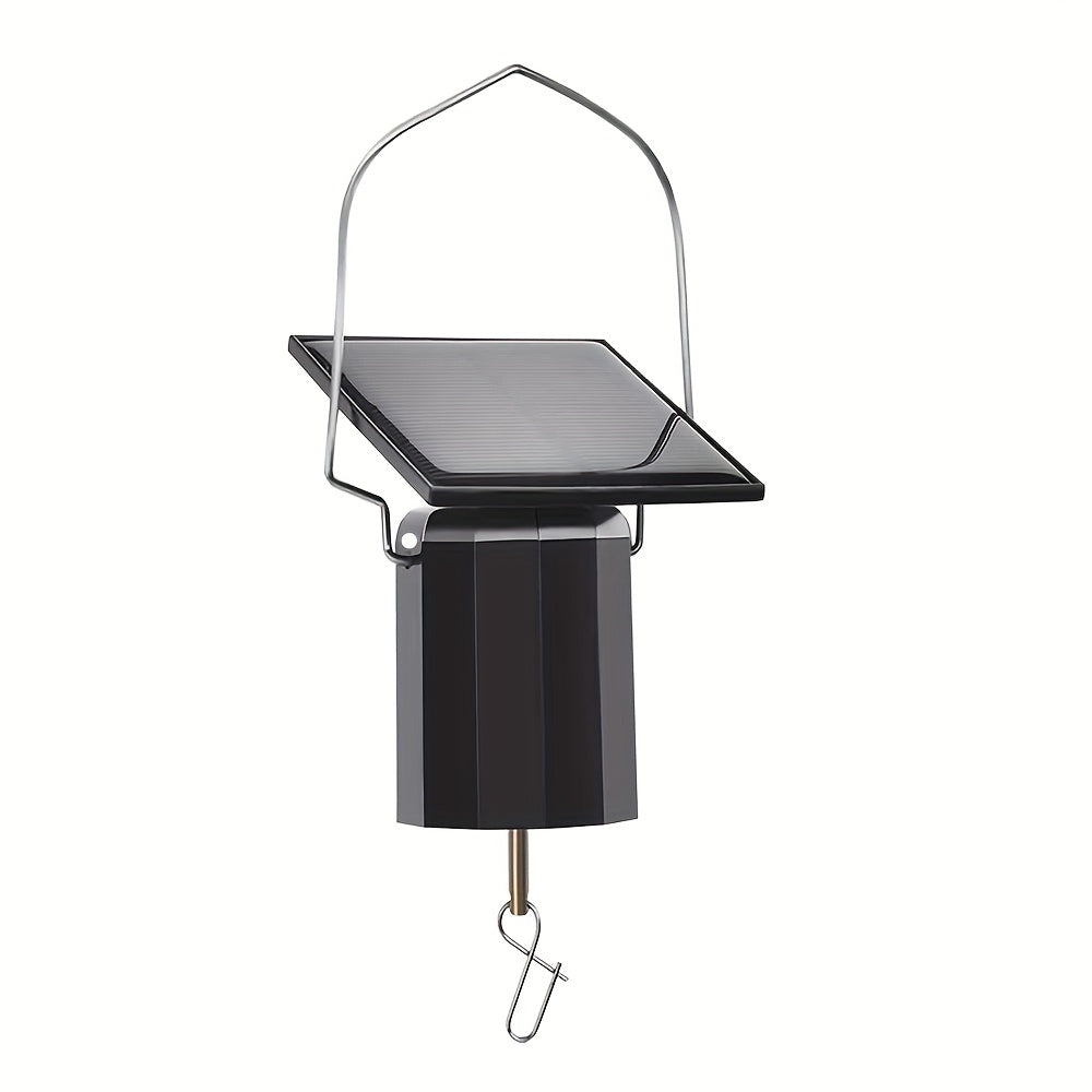 Wind Spinner Motor with Solar Chime - Solar Wind-Powered Rotating Outdoor/ Decor, Metal Ornament with Soaring Bird-like Motion, Solar Chime Sounds for, Balcony, Lawn - Motor