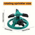 Garden Sprinkler - 360 -Degree Rotation - Efficient Watering for Lawns & Plants | Easy Setup & Water-Saving