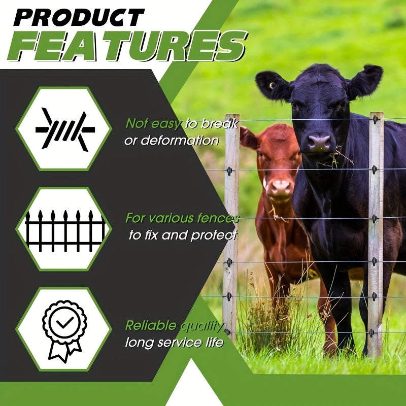 50/100pcs Metal Electric Fence Insulator - Includes Installation And Disassembly Tools, Self-Drilling Screws for Screwing In, Suitable for Wooden Posts in Homes, Pastures - Livestock And Agricultural Fences, High Wall Electric Fence Additions