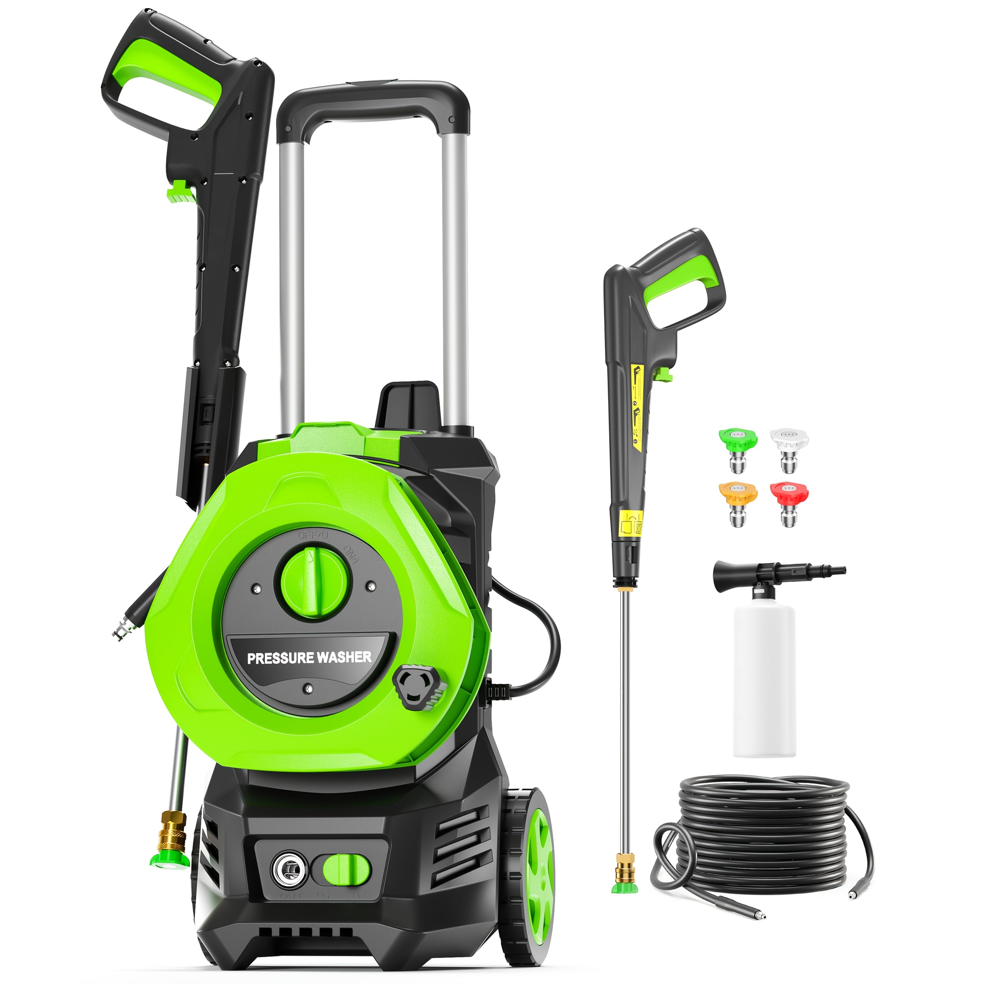 Electric Pressure Washer Power Washer - 4800 PSI 3.2 GPM Wash Machine Electric Powered with Foam Cannon for Car, Floor, Garage, Patio Washing