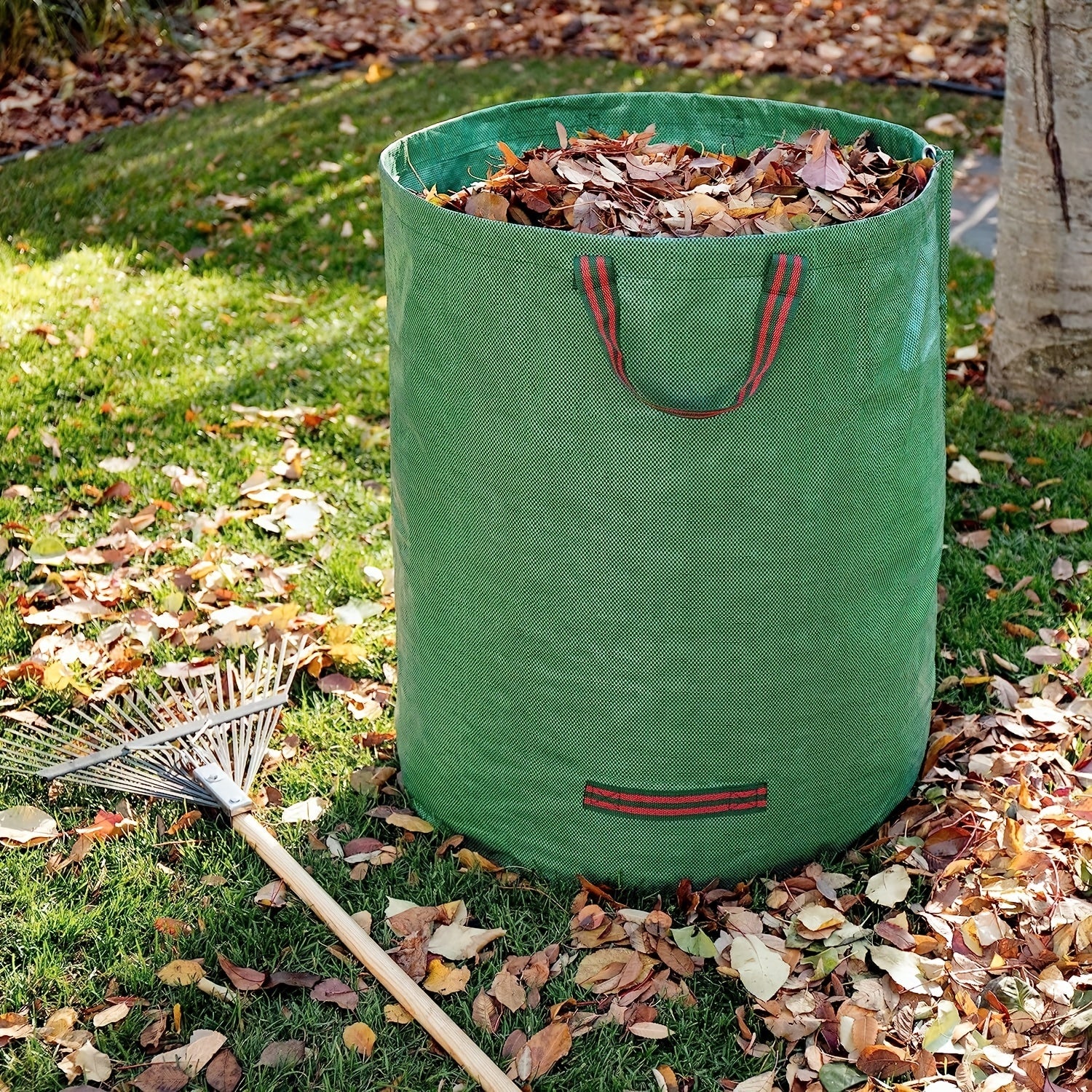 72-Gallon Sturdy Garden Bags | Reusable Bags for Leaf And Lawn Cleanup | Made from Durable Polypropylene with a PET Film Coating for Collecting Debris And Grass Clippings