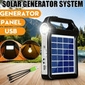 Portable Solar Panel Power Storage Generator System With USB Charger- Rechargeable Lithium Battery, 5V Solar Panel Energy Storage Ideal For Home Solar Energy Kit, Solar Charging, Solar Charging Kit Ideal Gift Tools For Men, Christmas Gifts