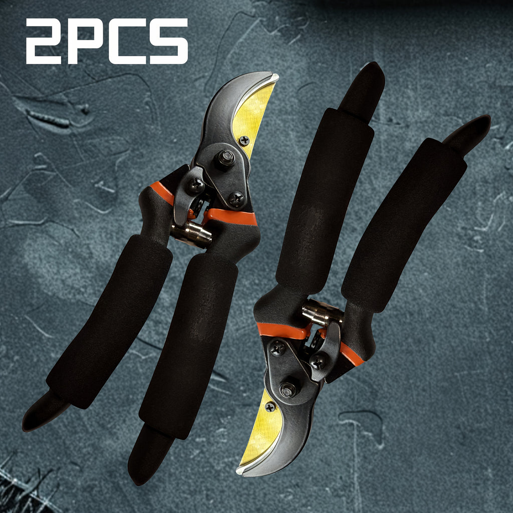 2pcs/3pcs Of Advanced Bypass Pruning Shears, Heavy-duty Ultra-sharp Manual Pruning Machine, Multi-functional Garden Pruning Tool, Heavy-duty Sharp Manual Pruner, Professional And Durable Plant Pruning Shears