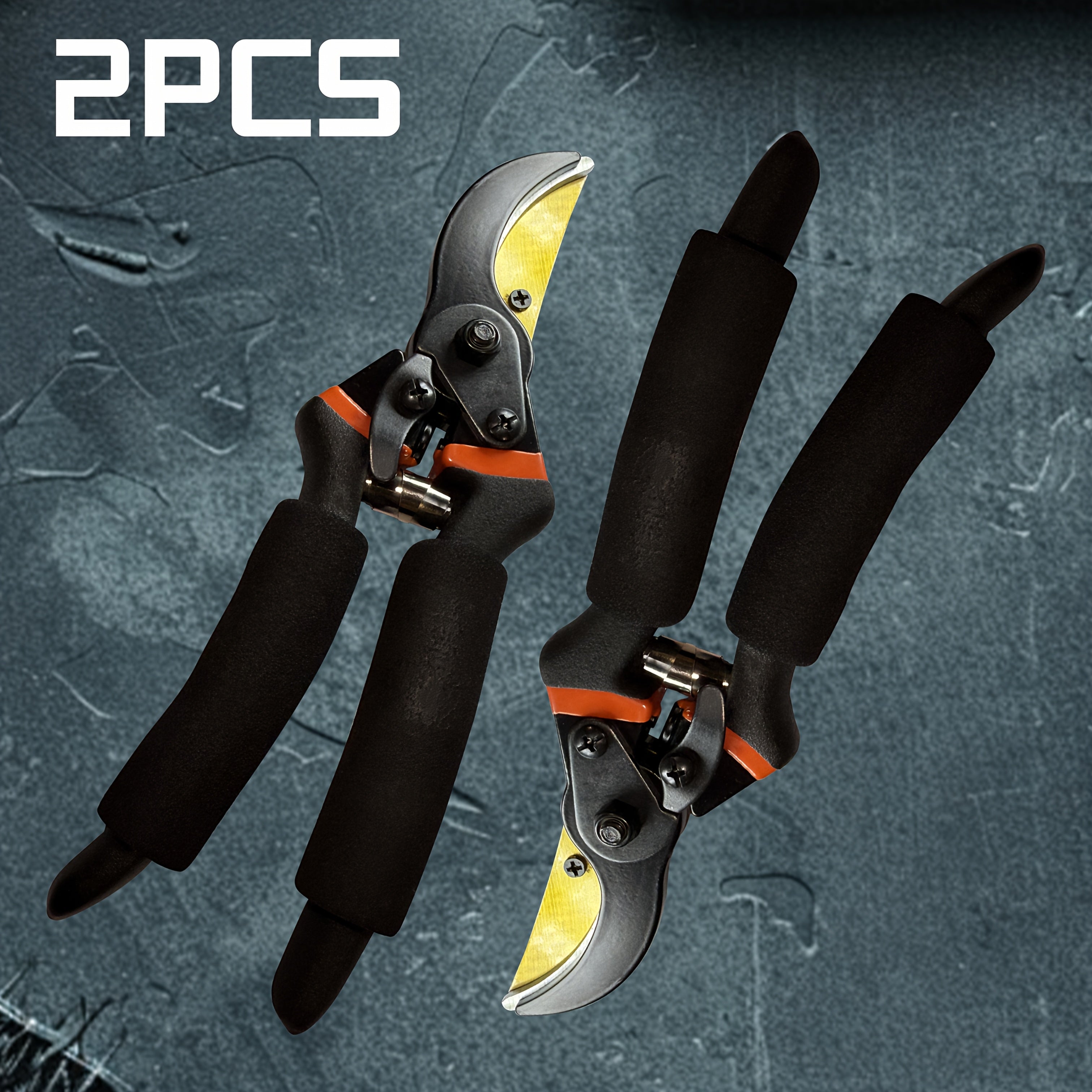 2pcs/3pcs Of Advanced Bypass Pruning Shears, Heavy-duty Ultra-sharp Manual Pruning Machine, Multi-functional Garden Pruning Tool, Heavy-duty Sharp Manual Pruner, Professional And Durable Plant Pruning Shears