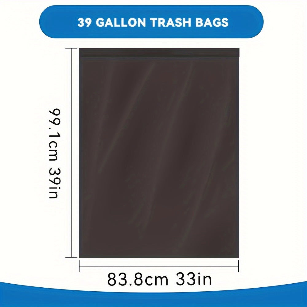 Boxed Disposable Garbage Bag 2 Boxes of 140pcs Puncture Tear Resistant Trash Bags, 39 Gallon Capacity, Large 33 X 39 Inch Multipurpose Cleaning Supplies for Industrial, Garden, Home, And Commercial Use - Durable, Leak-Proof, And Easy to Use